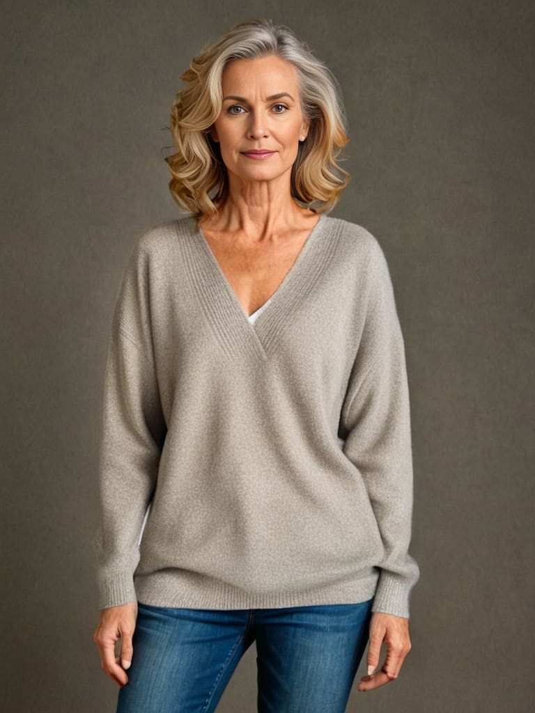 Moa - Cosy V-Neck sleeve Jumper