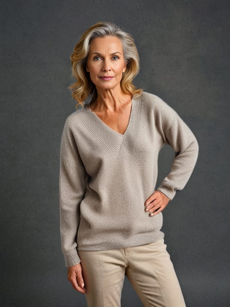 Moa - Cosy V-Neck sleeve Jumper